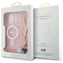 Guess GUHMP16XHCTSGNSP iPhone 16 Pro Max 6.9" różowy/pink hardcase Crossbody Cord Script MagSafe