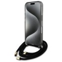 Guess GUHMP16SHCTSGNSK iPhone 16 6.1" czarny/black hardcase Crossbody Cord Script MagSafe