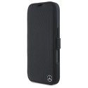 Mercedes MEBKP16S23RBGVK iPhone 16 6.1" czarny/black Leather Wood Imitation