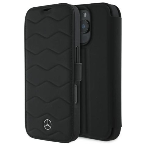 Mercedes MEHCP16X23RWRSK iPhone 16 Pro Max 6.9" czarny/black hardcase MB Waves Leather