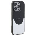 Mercedes MEHMP16L23HBIGK iPhone 16 Pro 6.3" czarny srebrny/black silver hardcase Doubel Layer BiColor MagSafe