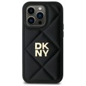 DKNY DKHCP14LPQDSLK iPhone 14 Pro 6.1" czarny/black Quilted Stack Logo