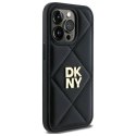 DKNY DKHCP14LPQDSLK iPhone 14 Pro 6.1" czarny/black Quilted Stack Logo