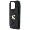 DKNY DKHCP14LPQDSLK iPhone 14 Pro 6.1" czarny/black Quilted Stack Logo