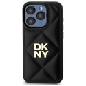 DKNY DKHCP15LPQDSLK iPhone 15 Pro 6.1" czarny/black Quilted Stack Logo