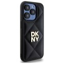 DKNY DKHCP15LPQDSLK iPhone 15 Pro 6.1" czarny/black Quilted Stack Logo