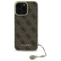 Guess GUHCP16XGF4GBR iPhone 16 Pro Max 6.9" brązowy/brown hardcase 4G Charms Collection