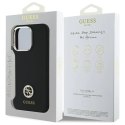 Guess GUHCP16XM4DGPK iPhone 16 Pro Max 6.9" czarny/black hardcase Silicone Logo Strass 4G