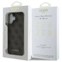 Guess GUHCP16SGF4GBR iPhone 16 6.1" brązowy/brown hardcase 4G Charms Collection