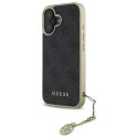 Guess GUHCP16SGF4GGR iPhone 16 6.1" czarny/black hardcase 4G Charms Collection