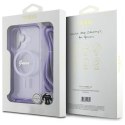 Guess GUHMP16SHCTSGNSU iPhone 16 6.1" fioletowy/purple hardcase Crossbody Cord Script MagSafe