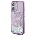 Hello Kitty HKHCP16SL50PPU iPhone 16 6.1" fioletowy/purple hardcase Liquid Glitter 50TH Anniversary Party