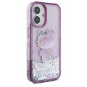 Hello Kitty HKHCP16SL50PPU iPhone 16 6.1" fioletowy/purple hardcase Liquid Glitter 50TH Anniversary Party