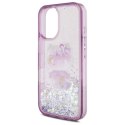 Hello Kitty HKHCP16SL50PPU iPhone 16 6.1" fioletowy/purple hardcase Liquid Glitter 50TH Anniversary Party