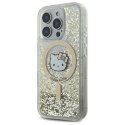 Hello Kitty HKHMP16XLGDIH iPhone 16 Pro Max 6.9" biały złoty/white gold hardcase Liquid Glitter Fever MagSafe