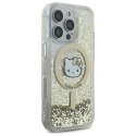 Hello Kitty HKHMP16XLGDIH iPhone 16 Pro Max 6.9" biały złoty/white gold hardcase Liquid Glitter Fever MagSafe