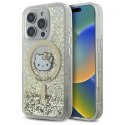 Hello Kitty HKHMP16LLGDIH iPhone 16 Pro 6.3" biały złoty/white gold hardcase Liquid Glitter Fever MagSafe