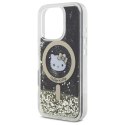 Hello Kitty HKHMP16LLGDIK iPhone 16 Pro 6.3" czarny złoty/black gold hardcase Liquid Glitter Fever MagSafe