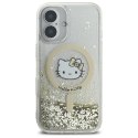 Hello Kitty HKHMP16SLGDIH iPhone 16 6.1" biały złoty/white gold hardcase Liquid Glitter Fever MagSafe