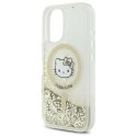 Hello Kitty HKHMP16SLGDIH iPhone 16 6.1" biały złoty/white gold hardcase Liquid Glitter Fever MagSafe