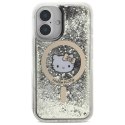 Hello Kitty HKHMP16SLGDIK iPhone 16 6.1" czarny złoty/black gold hardcase Liquid Glitter Fever MagSafe