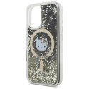 Hello Kitty HKHMP16SLGDIK iPhone 16 6.1" czarny złoty/black gold hardcase Liquid Glitter Fever MagSafe