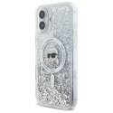 Karl Lagerfeld KLHMP16MLGKISGH iPhone 16 Plus 6.7" hardcase transparent Liquid Glitter Karl Head Magsafe