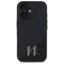 Karl Lagerfeld KLHMP16SSCMKMPCK iPhone 16 6.1" czarny/black hardcase Silicone Shadow Metal Initial MagSafe