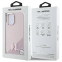 Karl Lagerfeld KLHMP16SSCMKMPCP iPhone 16 6.1" różowy/pink hardcase Silicone Shadow Metal Initial MagSafe