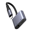 Adapter audio 2w1 Joyroom SY-L02 lightning do 2x lightning (czarny)