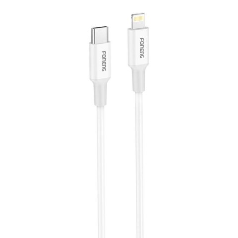 Kabel USB-C do Lightning Foneng X106 PD27W, 1,2m (biały)