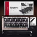 Klawiatura USB-C Axagon HMC-KB-US z hubem USB, czytnikiem microSD/SD, HDMI 4K/60Hz, PD 100W, układ US