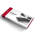 Klawiatura USB-C Axagon HMC-KB-US z hubem USB, czytnikiem microSD/SD, HDMI 4K/60Hz, PD 100W, układ US