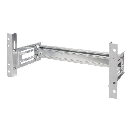 DIN rail holder, 4U, 178x483x223 mm, galvanizedincl. din rail, variable depth and height