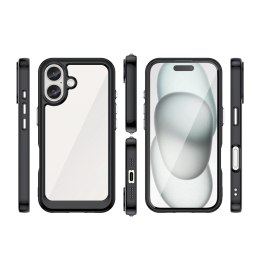 Etui Outer Space Case z żelową ramką do iPhone 16 Plus - czarne