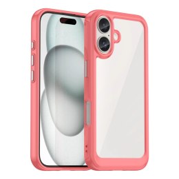 Etui Outer Space Case z żelową ramką do iPhone 16 Plus - czerwone