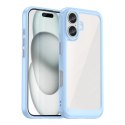 Etui Outer Space Case z żelową ramką do iPhone 16 - niebieskie