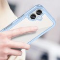 Etui Outer Space Case z żelową ramką do iPhone 16 - niebieskie