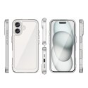 Etui Outer Space Case z żelową ramką do iPhone 16 - przezroczyste