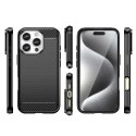 Etui silikonowe Carbon Case do iPhone 16 Pro Max - czarne