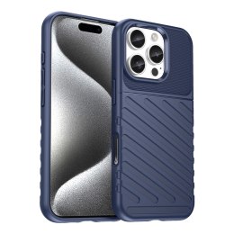 Etui silikonowe Thunder Case do iPhone 16 Pro Max - niebieskie