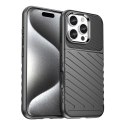 Etui silikonowe Thunder Case do iPhone 16 Pro - czarne