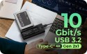 IcyBox Stacja dokująca IB-180MS-C31 SSD Docking 1x 2,5"/3,5" & 1x M.2 PCIe NVMena USB 3.2 Gen 2 10 Gbit/s