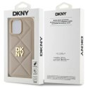 DKNY DKHCP14XPQDSLE iPhone 14 Pro Max 6.7" beżowy/beige Quilted Stack Logo