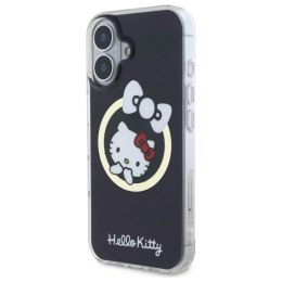 Etui Hello Kitty IML Fun bow Magsafe na iPhone 16 - czarne