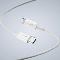 Ładowarka sieciowa GaN Dudao A30EUL 30W USB-A / USB-C + kabel USB-C - Lightning - biała