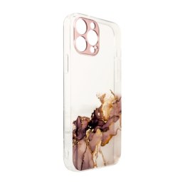 Marble Case etui do iPhone 13 Pro Max żelowy pokrowiec marmur brązowy