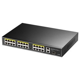 PoE+ Switch Cudy with 2 Gigabit Port+ 1SFP 300W 24-Port 10/100M