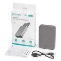 Hinovo powerbank magnetyczny bezprzewodowy MagSafe 10000mAh 15W szary (MB1-10000)