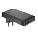 Ładowarka Acefast A100 65W GaN 2 USB-C+ USB-A ultra cienka - czarna